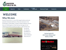 Tablet Screenshot of davisonoil.com